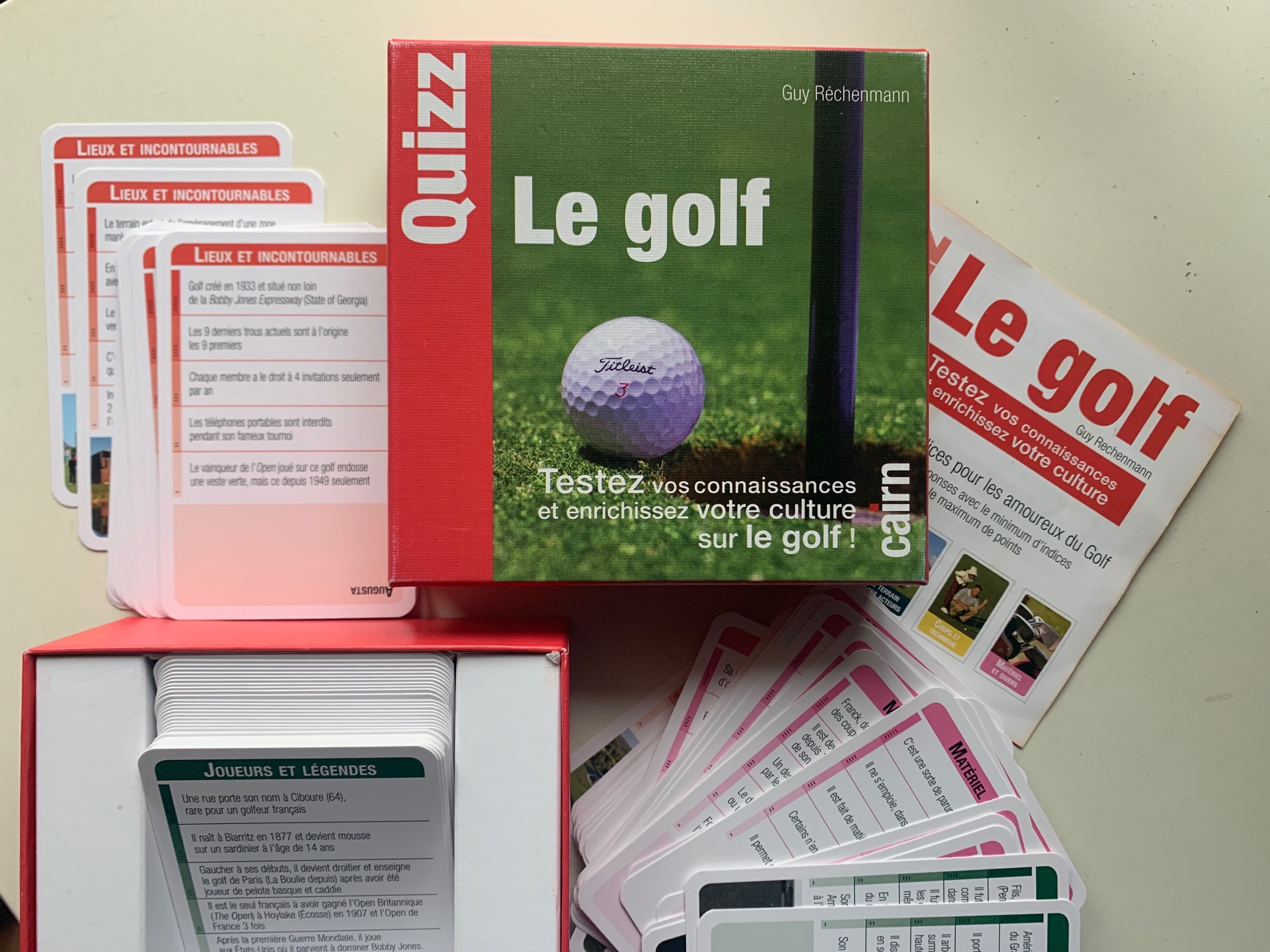 Enfin un jeu quizz sur le golf simple, complet, bon marché ! À vous