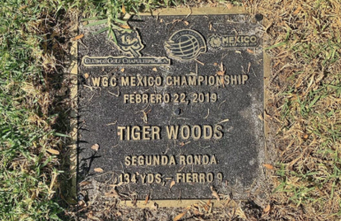 tiger woods plaque commémorative wgc mexique