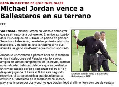 El Mundo Seve ballesteros Jordan