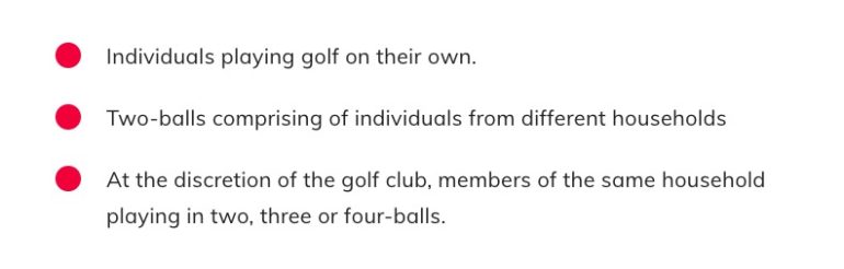 golf union england official statment