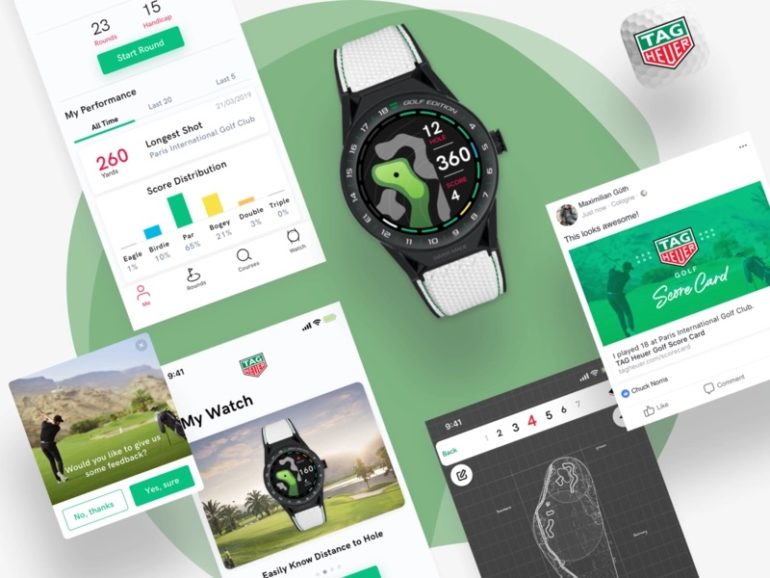 tag heuer  app golf