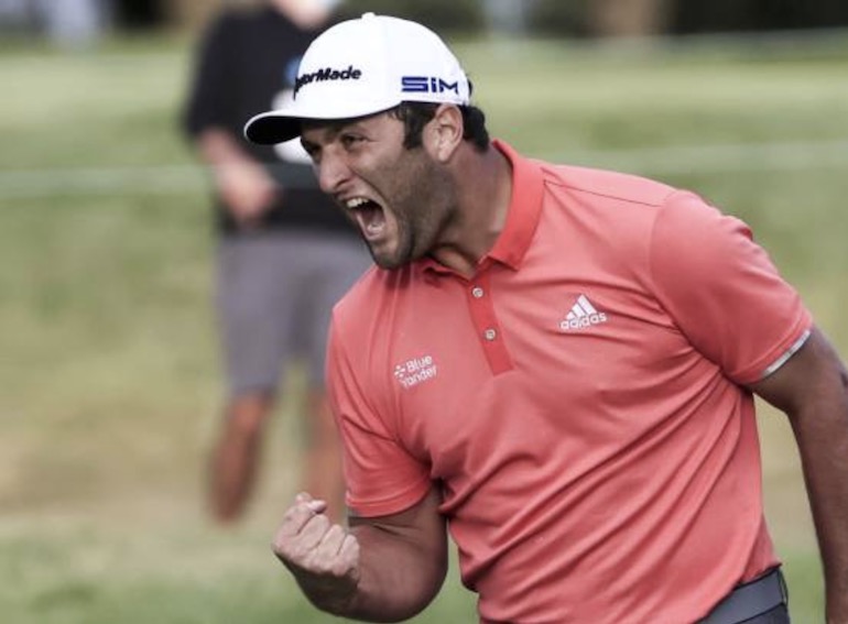 Jon rahm bmw championship putt playoffs fedexcup