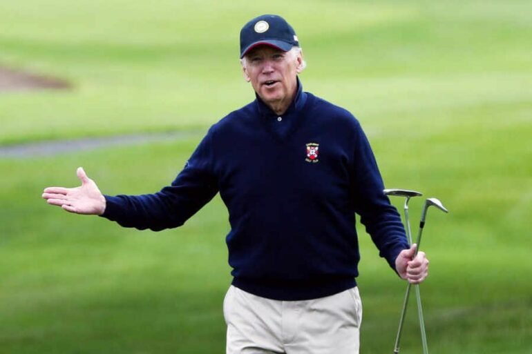 joe biden golf