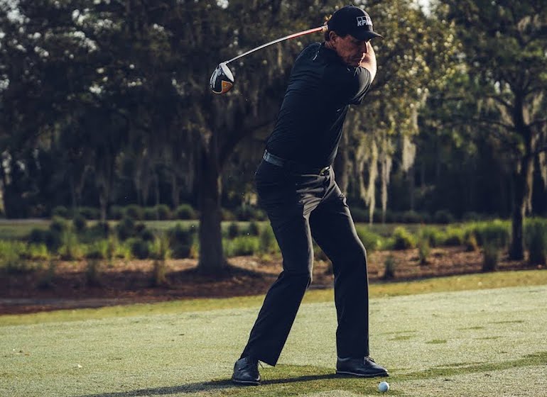mickelson driver callaway hitting bombs