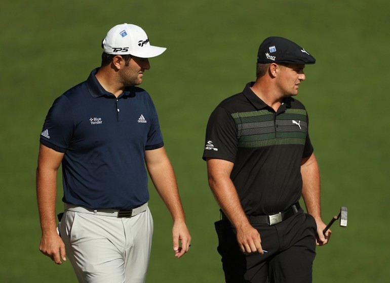 Jon Rahm ET Bryson DeChambeau Patrick Smith/Getty Images/AFP