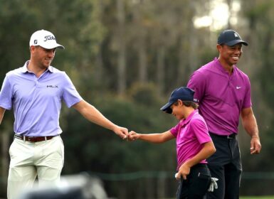 Tiger Woods et Charlie Woods Mike Ehrmann/Getty Images/AFP