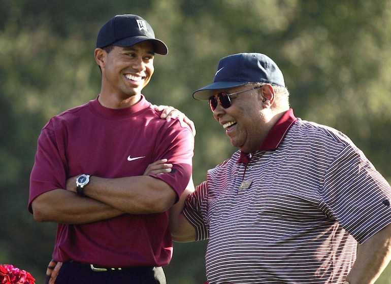 Tiger Woods Earl Woods, Photo by Doug Benc/Getty Images