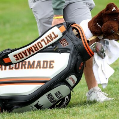 TaylorMade golf bag Jamie Squire/Getty Images/AFP