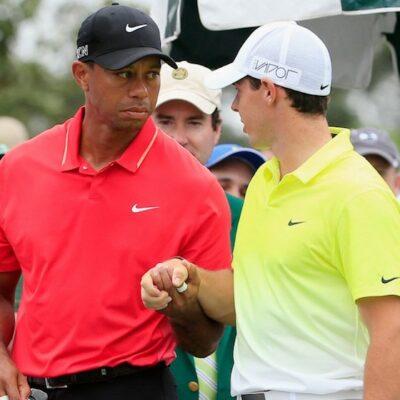 Tiger Woods Rory McIlroy JAMIE SQUIRE / GETTY IMAGES NORTH AMERICA / Getty Images via AFP