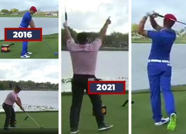 comparatif swing dechambeau 2016 2021 depart 6 bay hill