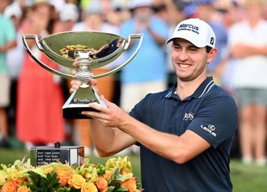 cantlay fedex cup trophy pga tour