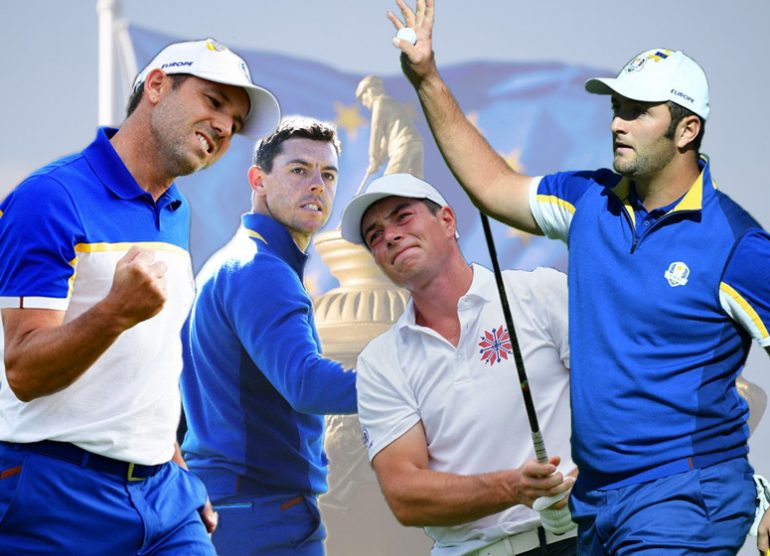 EUROPE RYDER CUP RAHM GARCIA RORY HOVLAND AFP/GETTY