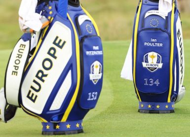 sacs bags Matthew Fitzpatrick team Europe Ian Poulter Photo Andrew Redington / Getty Images via AFP