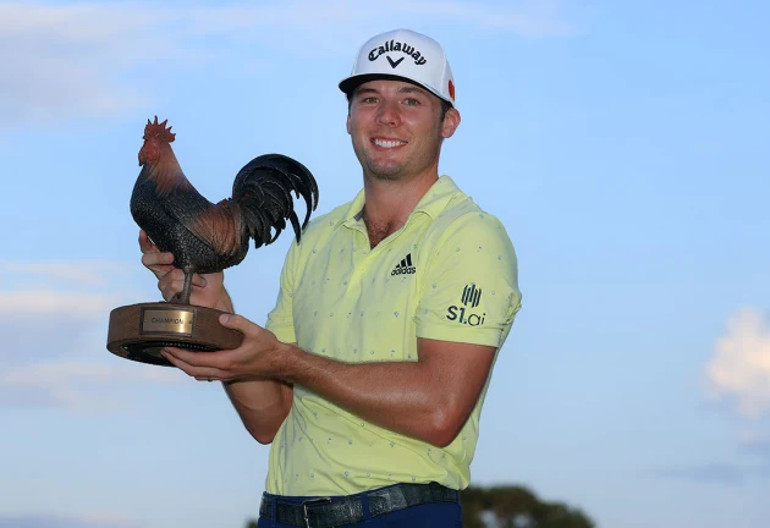 Sam Burns Sanderson Trophy / Getty