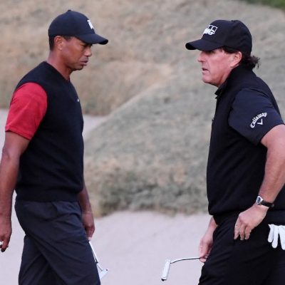 Tiger Woods Phil Mickelson Harry How/Getty Images for The Match/AFP