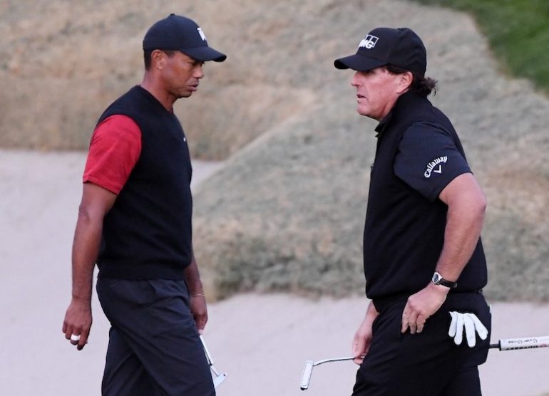 Tiger Woods Phil Mickelson Harry How/Getty Images for The Match/AFP