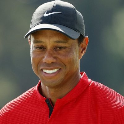 TIGER WOODS SOURIRE MASTERS Patrick Smith / GETTY IMAGES NORTH AMERICA / Getty Images via AFP