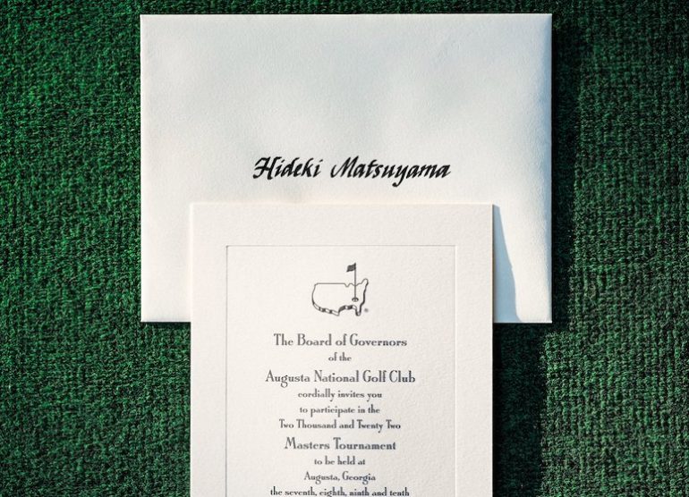 masters invitation ©The Masters