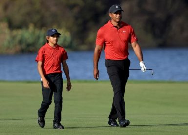 Tiger Woods and Charlie Woods Photo SAM GREENWOOD / GETTY IMAGES NORTH AMERICA / Getty Images via AFP