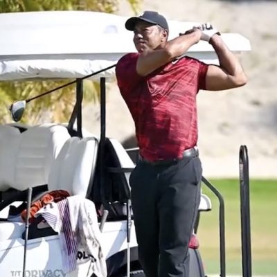 tiger woods drive practice ©Capture Ecran Twitter PGA Tour