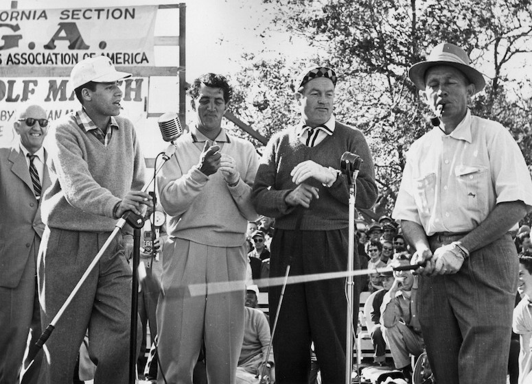 Jerry Lewis, singer Dean Martin, British-born entertainer Bob Hope and singer Bing Crosby Getty Images / GETTY IMAGES EUROPE / Getty Images via AFP