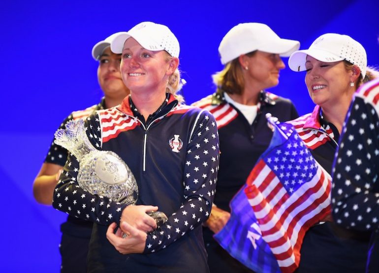 Stacy-Lewis-solheim cup Photo by Stuart Franklin/Getty Images/afp