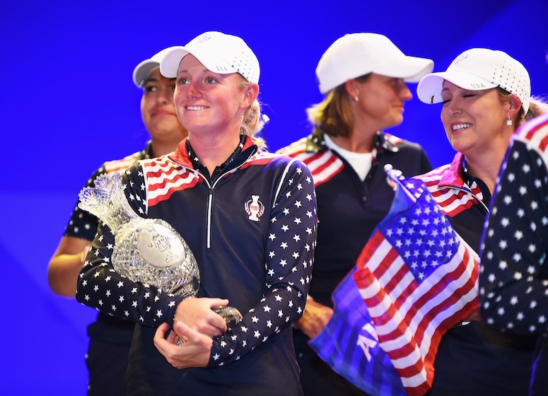 Stacy-Lewis-solheim cup Photo by Stuart Franklin/Getty Images/afp