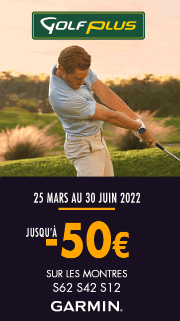 Golf Plus D10 mars 2022 Garmin – bannière verticale