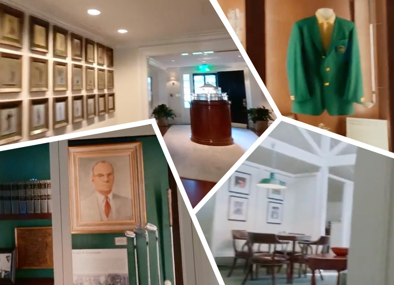 Une visite du très privée du club house d'Augusta en vidéo