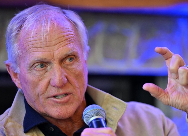 Greg Norman Photo by GLYN KIRK / AFP