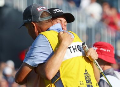 Justin Thomas Jim "Bones" Mackay Andrew Redington/Getty Images/AFP