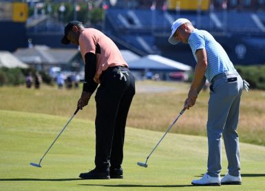 Tiger Woods Justin Thomas Photo by ANDY BUCHANAN / AFP