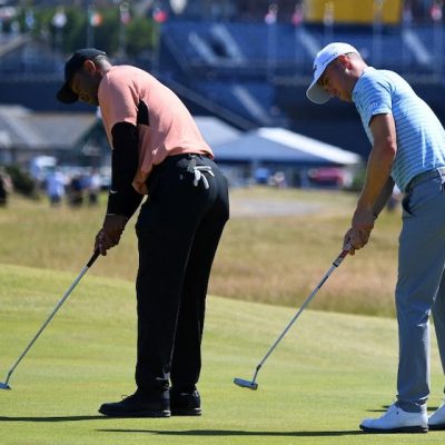 Tiger Woods Justin Thomas Photo by ANDY BUCHANAN / AFP