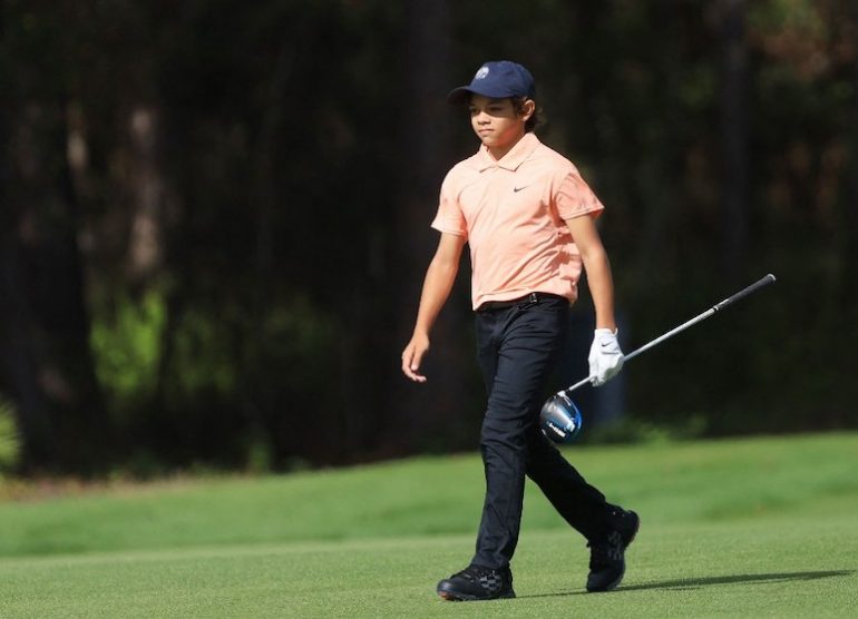 Charlie Woods Photo by SAM GREENWOOD / GETTY IMAGES NORTH AMERICA / Getty Images via AFP