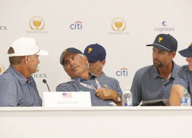 Captain Davis Love III, Assistant Captain Fred Couples, Photo by Jared C. Tilton / GETTY IMAGES NORTH AMERICA / Getty Images via AFP