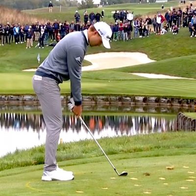 Rasmus-Højgaard-video-trou-2-albatros-open-de-france-eau-hole-2-water