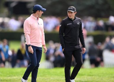 Rory McIlroy Matthew Fitzpatrick Photo by Ross Kinnaird/Getty Images