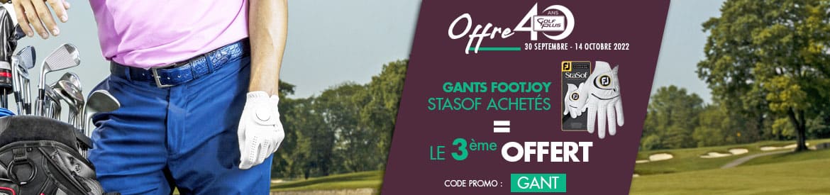 Golf Plus D29 2022 Offre Gants – bannière large