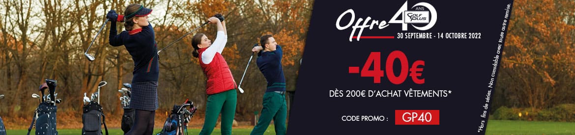 Golf Plus D30 2022 Offre Textile – bannière large
