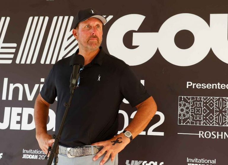 Phil-Mickelson-Logo-Tatouage-Jeddah Getty/afp