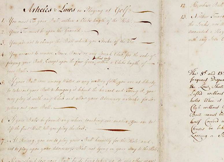 Les premières règles de 1744 : c’était plus simple avant… en apparence !