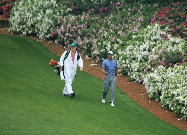 Tiger Woods the 13th augusta masters Andrew Redington/Getty Images/AFP