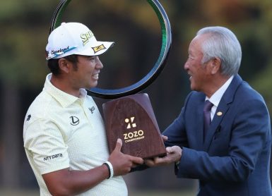 Hideki Matsuyama Isao Aoki Photo by Takashi AOYAMA / AFP