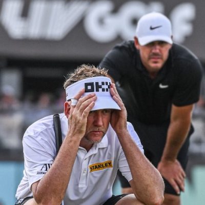brooks koepka Ian Poulter liv golf Photo by Giorgio VIERA / AFP