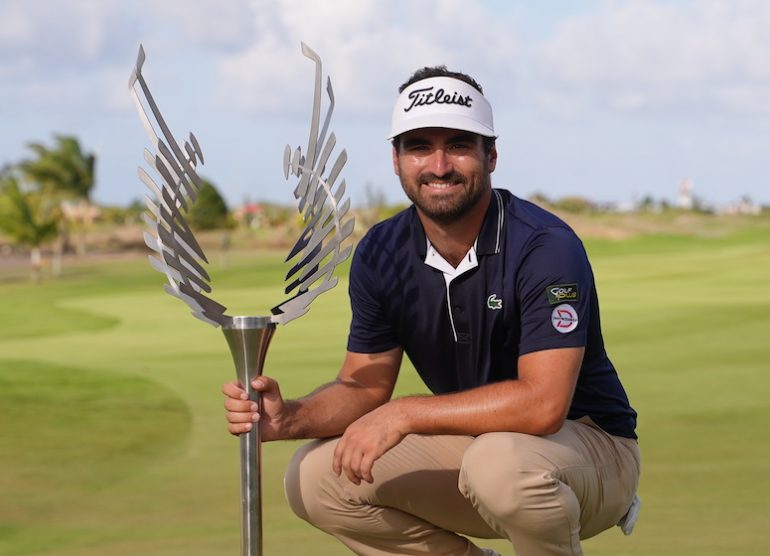 rozner-trophée-trophy-afrasia-bank-mauritius-open-victoire ©DR/ Francois Scimeca / Golf Planete