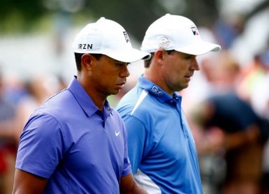 Tiger Woods Padraig Harrington Photo by SAM GREENWOOD / GETTY IMAGES NORTH AMERICA / Getty Images via AFP