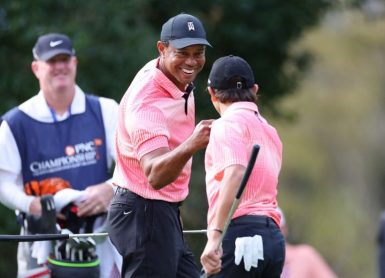 Tiger Woods Charlie Photo by Mike Ehrmann / GETTY IMAGES NORTH AMERICA / Getty Images via AFP