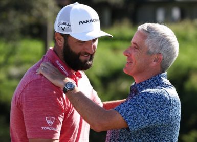 Jon Rahm Jay Monahan, PGA TOUR Harry How/Getty Images/AFP