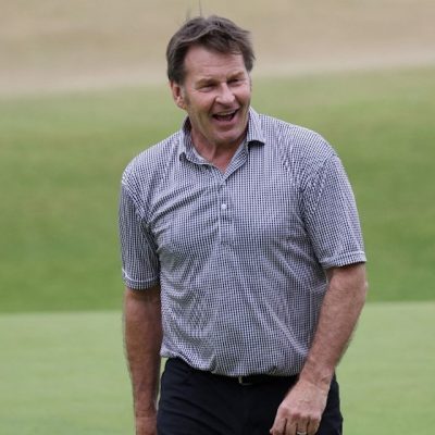 Sir Nick Faldo Photo by Harry How/Getty Images) (Photo by Harry How / GETTY IMAGES EUROPE / Getty Images via AFP