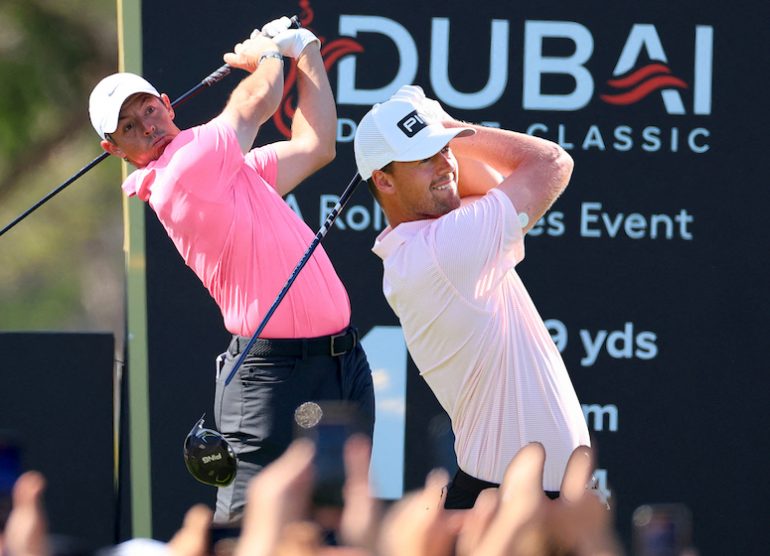 rory-mcilroy-victor-perez Photo © David Cannon/Getty Images) DAVID CANNON / David Cannon Collection / Getty Images via AFP